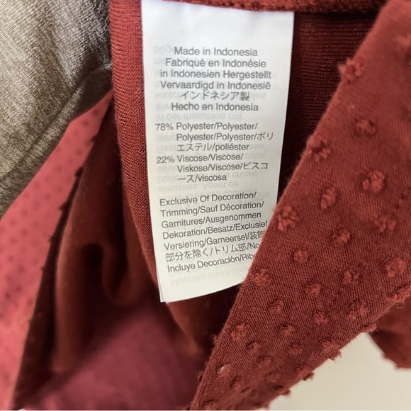 Madewell Rust Ruffled Blouse - Picture 3 of 5